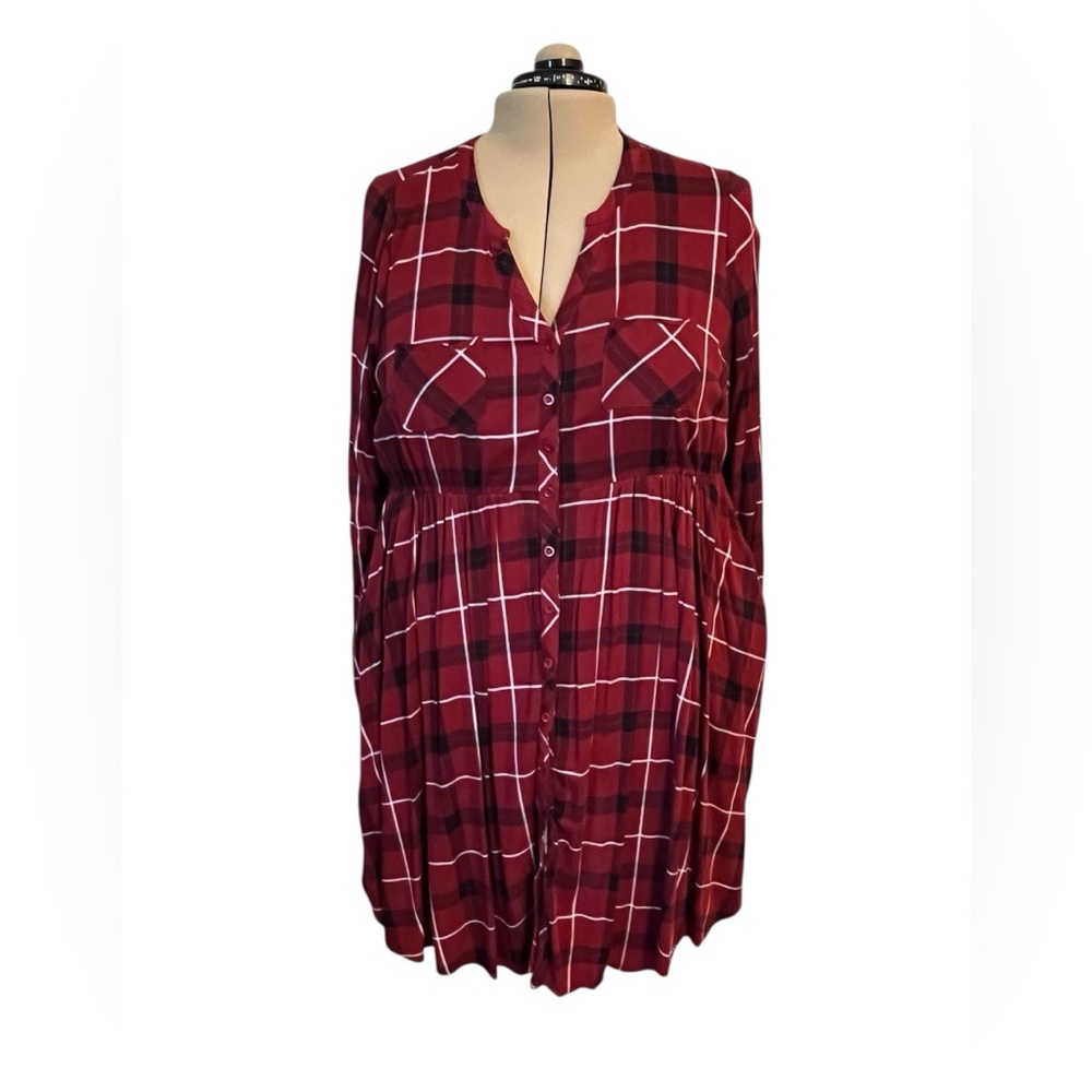 Torrid Red Plaid Dress